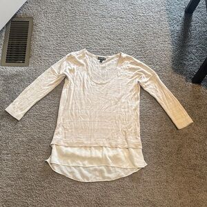 Express Beige Layered Tunic Top